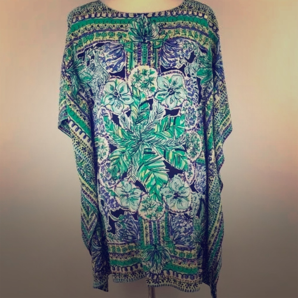 Lilly Pulitzer Linda Marie Silk Caftan XS/S